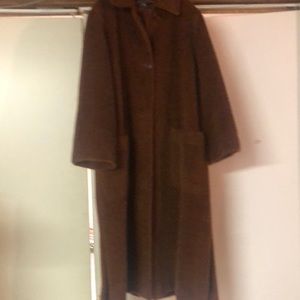 Saks Fifth avenue - brown -mohair/wool trench coat